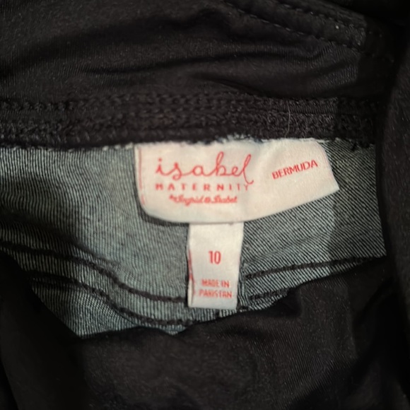 Isabel Maternity Bermuda Short Dark Denim Size 10 - Picture 2 of 8